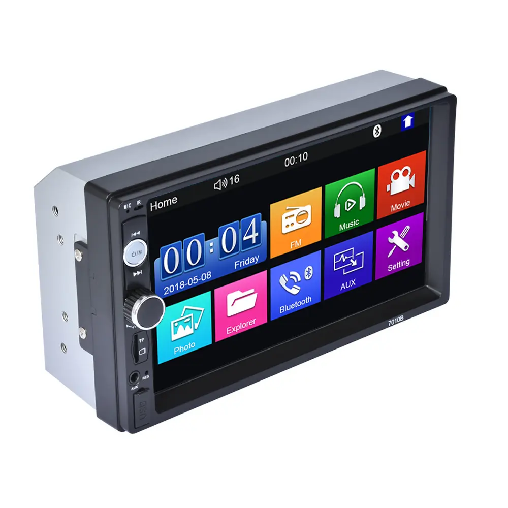 7-inch car MP5 player FM radio supports USB TF Bluetooth player touch screen Bluetooth mobile phone interconnection