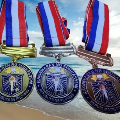 KAGAWARAN 6CMS MEDAL GOLD SILVER BRONZE.( PER PIECE)