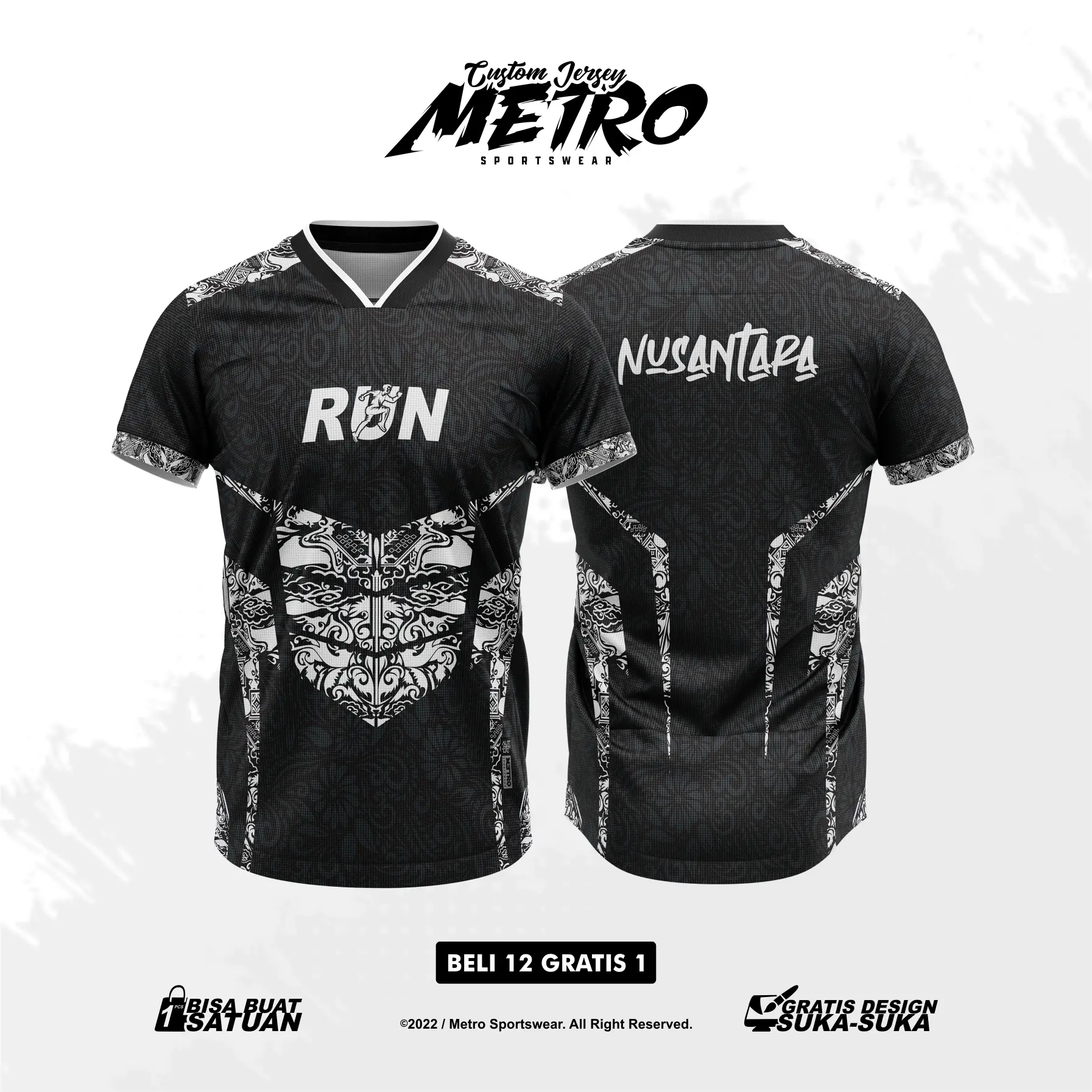 Jersey Lari Custom Free Design Full Printing