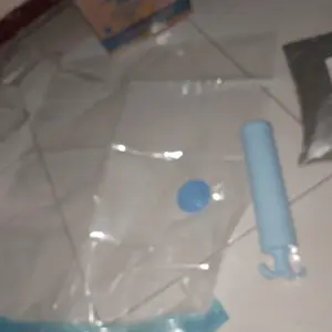 plastik vacum bag Vacum Bag Pakaian Plastik Perjalanan Tas Vakum Transparan Compression Bag Dapat Digunakan Kembali Tas Penyimpanan