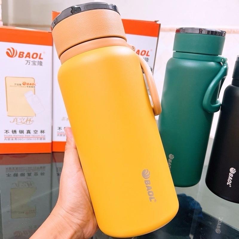 BAOL Bình Giữ Nhiệt Thể Thao Inox 304 Dung Tích 1000ml - 1500ml Giữ Nhiệt Lâu Kèm Quai Xách Tiện Lợi Phong Cách Hiện Đại Chất Liệu Cao Cấp