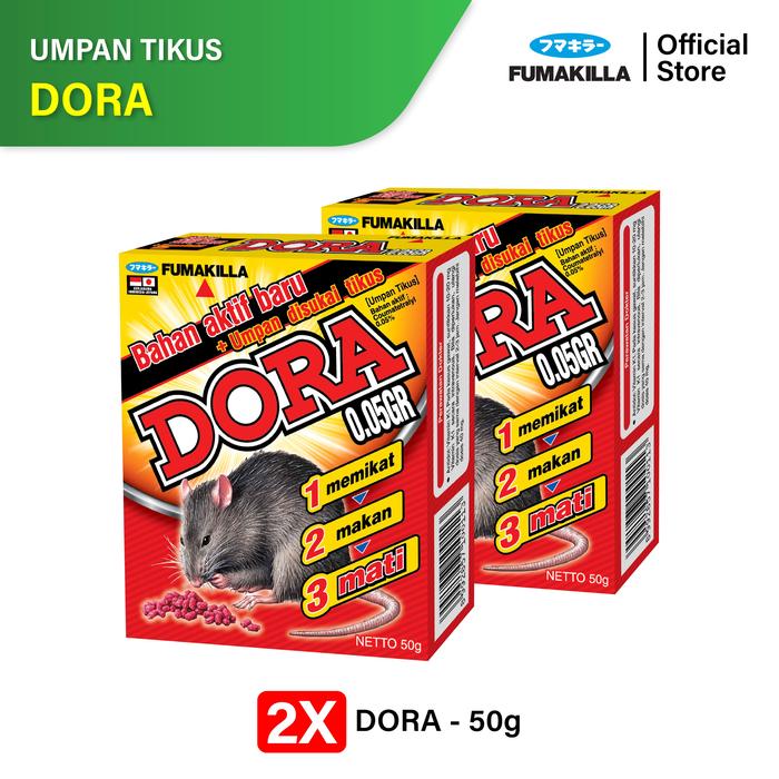 Gambar Fumakilla Dora Pembasmi Tikus 50gr (PAKET ISI 2) - Duplicate dari Fumakilla Indonesia Kota Administrasi Jakarta Timur Tokopedia