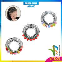 Gambar [COD] RB C1417 Jepit Rambut Sisir Poni Bulat Bando Wanita Aksesories Fashion Import - COKLAT-BERUANG dari RB TOYS AND TECHNOLOGY Kab. Tangerang 1 Tokopedia