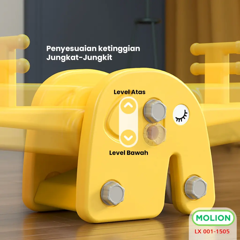 MOLION SNI Jungkat Jungkit Anak Mainan Kuda Kudaan 4in1 Edukasi Rocking Horse Aman Praktis Mainan Jungkat-Jungkit Berstandar 001-M1503