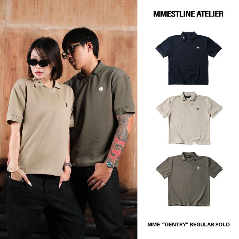 Áo Polo Mmestline "GENTRY" Form Regular Vải Cotton Dệt Kim Lạnh