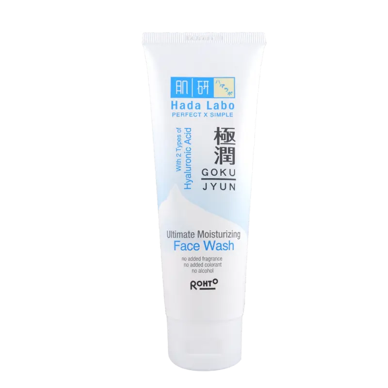 Hada Labo Gokujyun Ultimate Moisturizing Face Wash Hyaluronic Wajah facial pembersih  wajah Acid Kering jerawat 2