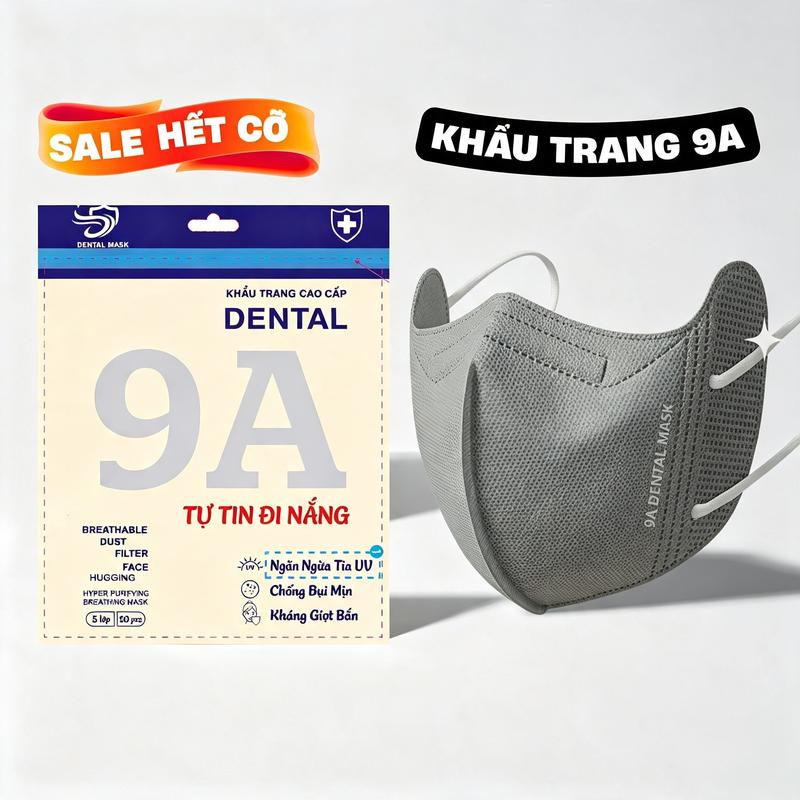 Thùng 300 Và 100 Cái Khẩu trang 9A DENTAL 5 lớp ,Form to siêu chống nắng và tia…