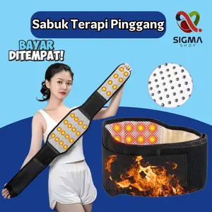 Korset Terapi pinggang Magnetik Sabuk Saraf Kejepit Alat Terapi Pinggang Tourmaline Original