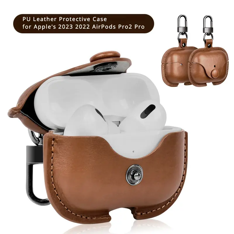 Ốp Bảo Vệ, Chất Liệu Da PU, Dành Cho Tai Nghe Bluetooth Apple AirPods Pro 2, Ốp Chống Sốc, Thích Hợp Cho Tai Nghe, Phụ Kiện AirPods Pro, Tương Thích Với Năm 2023 Và 2022