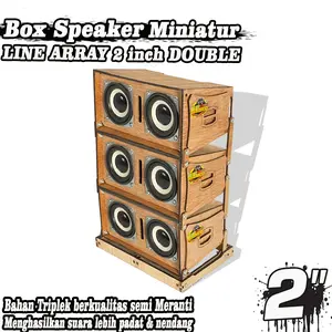 Box Speaker miniatur line Array 2 inch V2