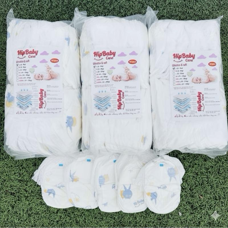 HipBaby Care Combo 3 Bịch 150 Miếng Bỉm Phiên Bản Nâng Cấp Mềm Mại Dịu Êm Cho Bé Voi Thấm Hút Tốt An Toàn Cho Da Nhạy Cảm