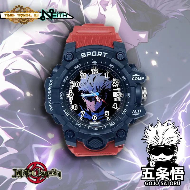 Jam Tangan Sport Anak Terbaru GOJO JUJUTSU KAISEN Strap Ruber Sporty Anti Air /Jam Tangan Spor JJK10AX02 6