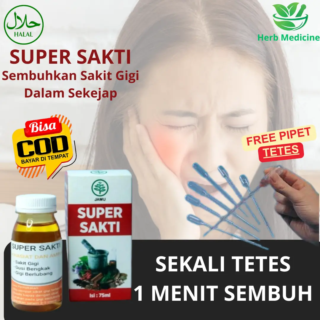 Obat Tetes Sakit Gigi Gusi Bengkak Anti Virus Anti Bakteri Mengobati Radang Gusi Luka Gusi Mulut Kumur Bau Mulut Perawatan gigi
