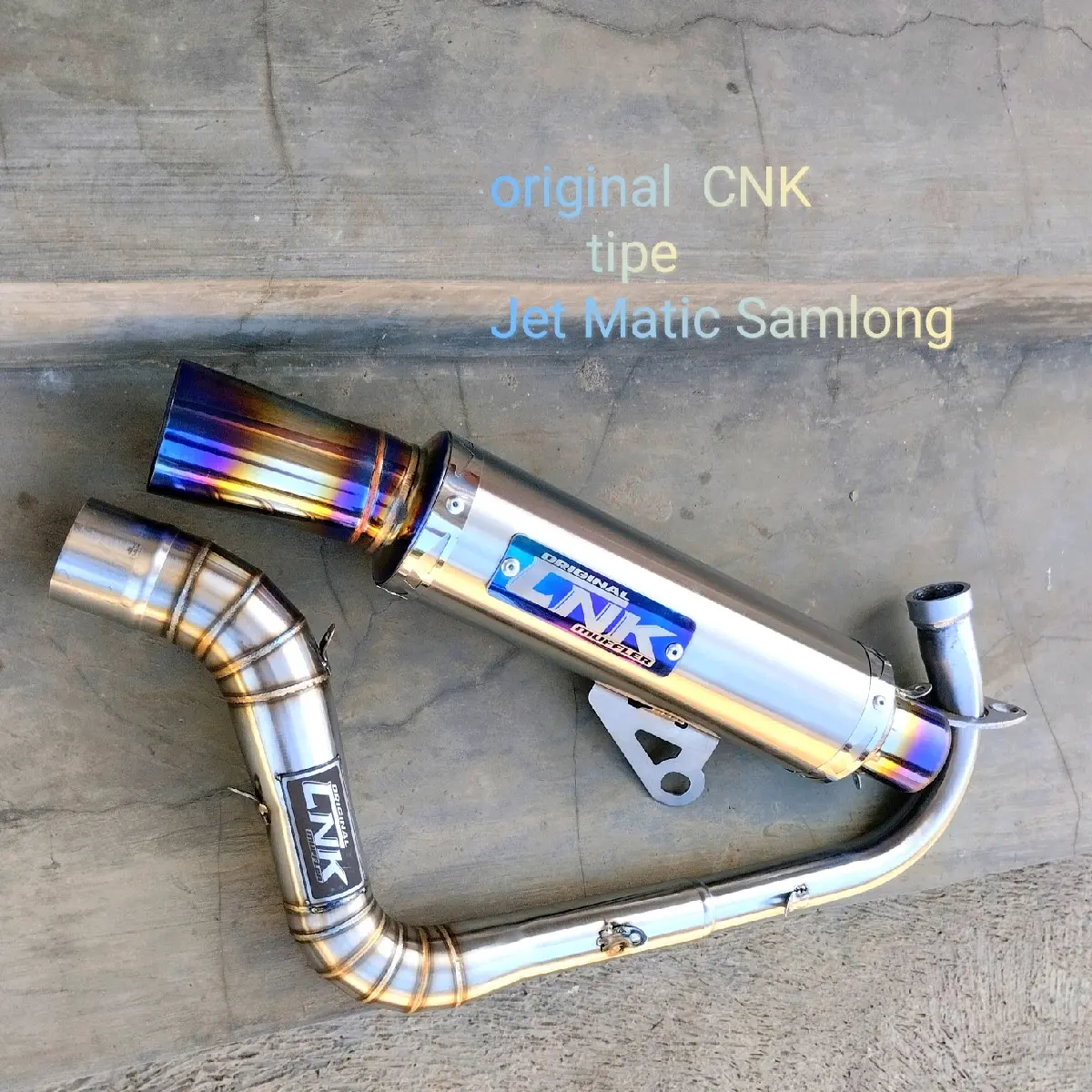 knalpot samlong cnk muffler tipe (Jet Matic)inlet 38 dan 45mm vario,beat,mio,aerox, Motor