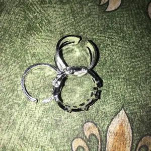 Cincin Angka Romawi Set Isi 3 Bohemian Fashion Ring Pria Wanita Estetik Korea Aksesoris HZD CC03