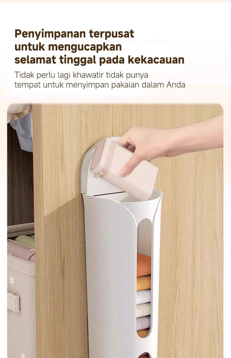 Product Introduction of [Waktu terbatas dan gratis ongkos kirim]【Kotak penyimpanan multifungsi】+【 kotak penyimpanan pakaian dalam】+【kotak penyimpanan bebas pukulan yang dipasang di dinding】 5