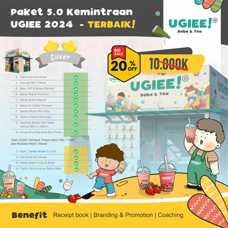Anggur 16oz - Isi 1 sachet Bubuk Minuman Racikan UGIEE Boba & tea 4