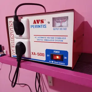 STABILIZER PERINTIS / PENYETABIL TEGANGAN LISTRIK UNTUK ELECTRONIK TV KULKAS MEJIK COM EXTRA BUBLE WRAP BER LAPIS LAPIS PERINTIS 500VA -1000VA