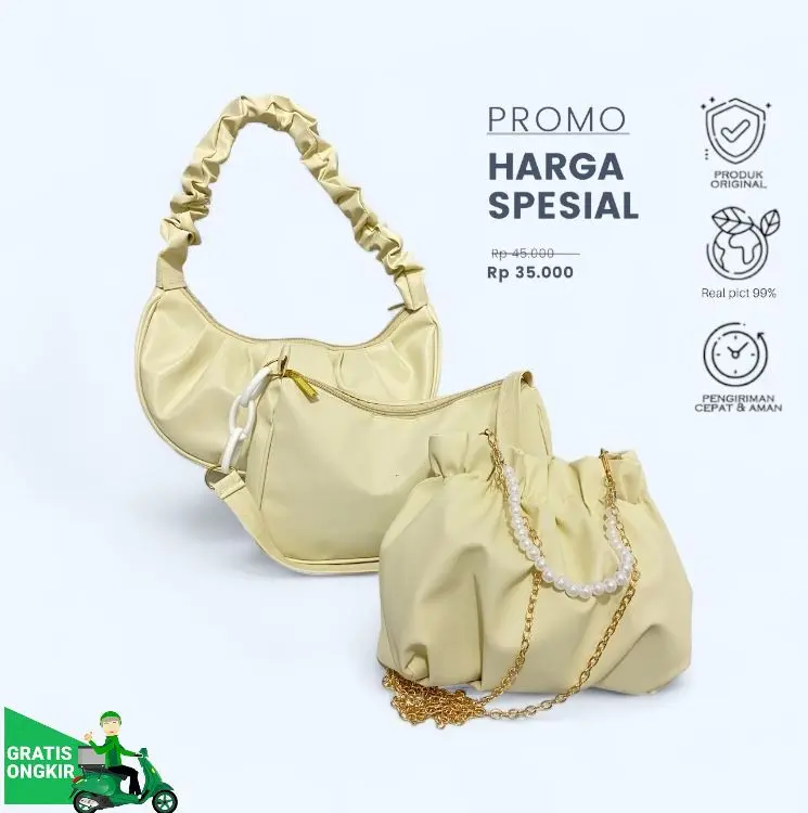 Tas paket 3 pcs Tas wanita Style korean Tas ootd wanita 0
