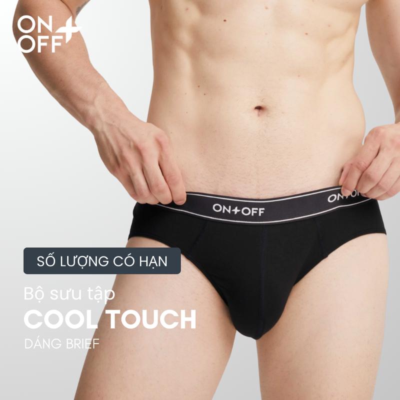 Quần lót nam brief cool touch sợ tự nhiên cotton modal thoáng mát mềm mịn lành tính - ONOFF 18UQ25A414-18UQ24A213