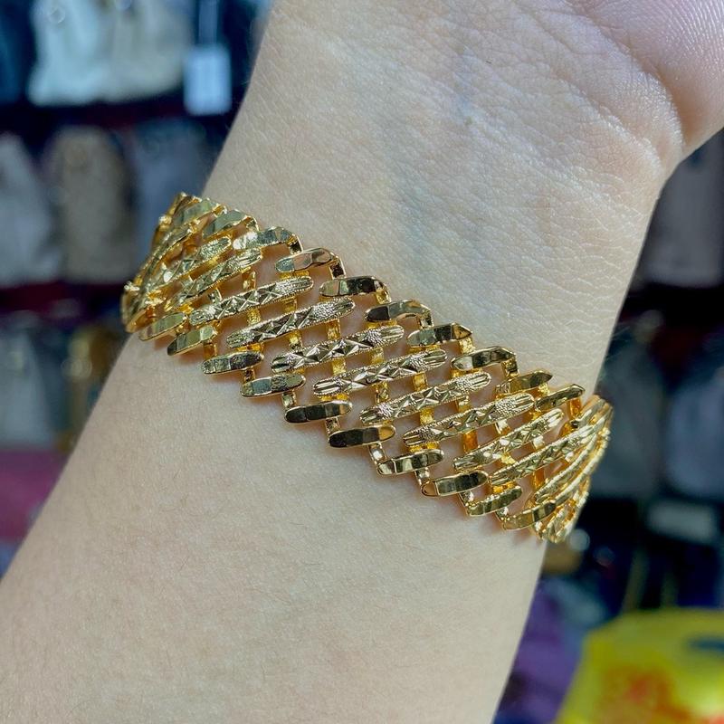 Benika Accesories - Gelang Tangan Rantai Wanita Xuping Jewellry Lipan Dove 1.2cm 1.5cm - Korean Style Anti Karat Aesthetic - Aksesories Fashion Trendi 2023 - Titanium Simple Elegand Mewah - Bracelets Kulit Perhiasan Permata 5