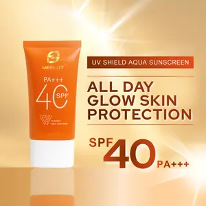 MERLOT  SPF 40 Sunscreen Cream Pelindung Matahari UV Shield Aqua PA+++ All Day Glow Skin Protection
