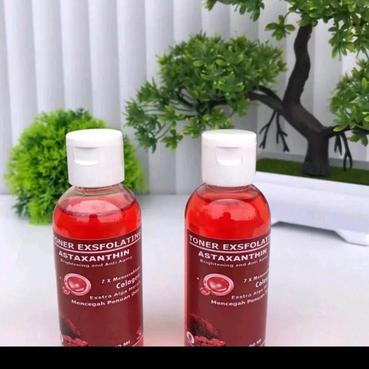 Toner Pemutih Wajah Astaxanthin Penghilang Flek Hitam dan Bekas Jerawat - Mencerahkan, Memudarkan Bopeng 1