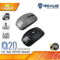 Gambar REXUS Q20 4D Silent Click Wireless - Office Mouse Wireless - Hitam dari Techno Computer Bali Kota Denpasar 1 Tokopedia