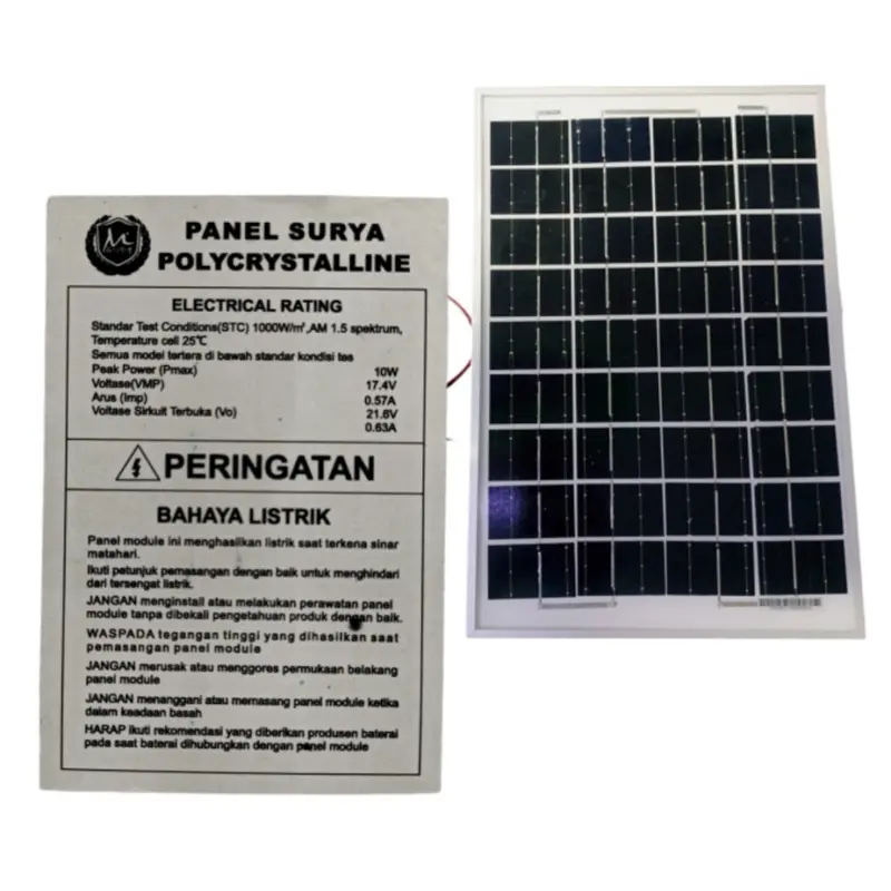 SOLAR PANEL ms 10w/ 10wp POLY CRYSTALLINE SOLAR CELL PANEL SURYA 10 WATT 2