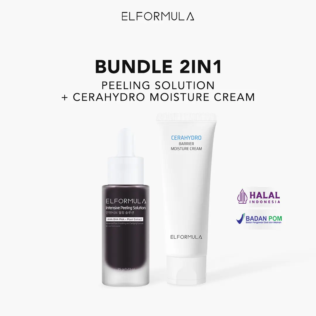 ELFORMULA Bundle 2in1 - Intensive Peeling Solution + CeraHydro Barrier Repair Moisture Cream