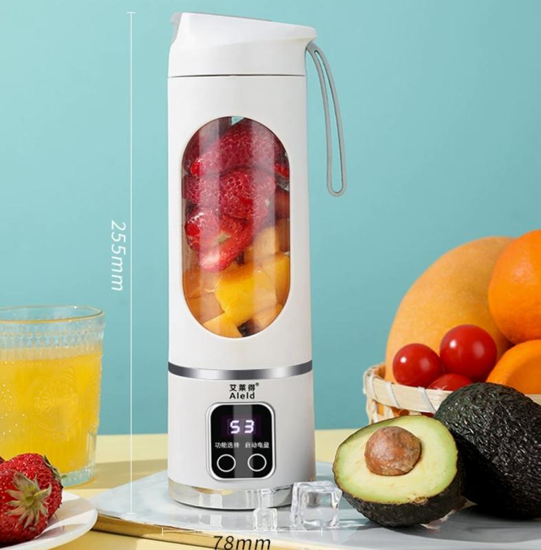 【SG Local】Portable Juicer Blender USB Rechargeable 450ml - BPA-Free Ice Crusher for Shakes/Smoothies 2