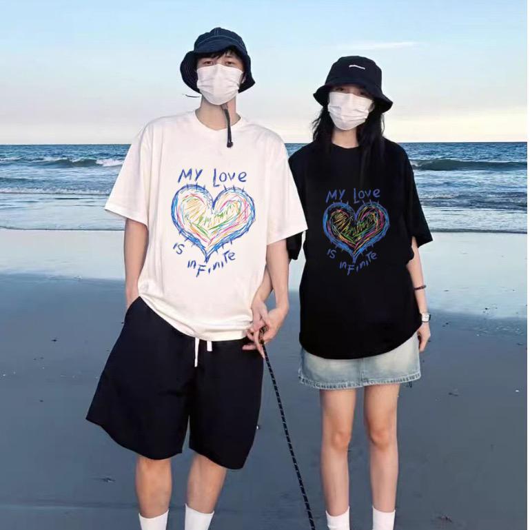 Product Introduction of KAOS COUPLE LOVE IS INFINITE (JUAL SATUAN) BAHAN SEMI KATUN 11