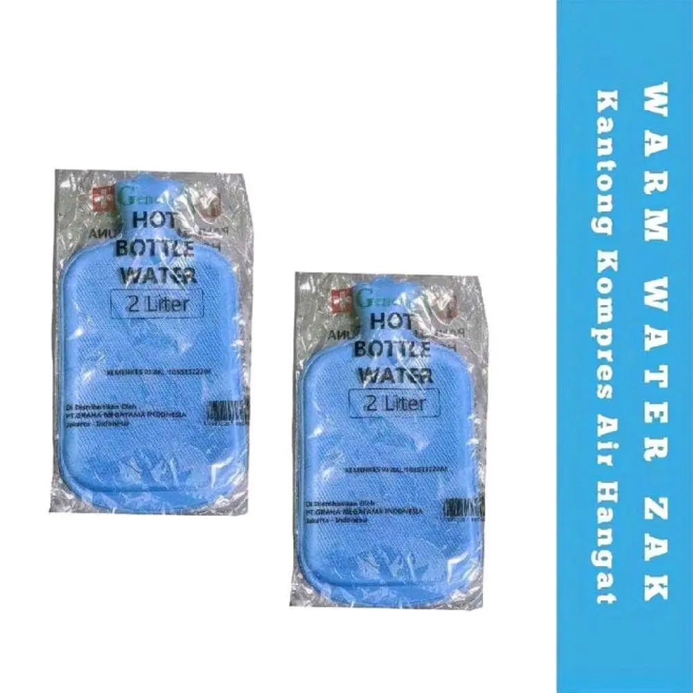 Warm Water Zack Kompre Air Hangat WWZ Kantong Kompres Air Hangat dari Karet 2 Liter