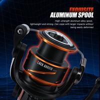 Gambar SEASIRORIGIN BLACK ARROW 1000-3000 Reel Pancing Putar, Power Handle Reel Tahan Air Kumparan Dangkal Aluminium, Bantalan Bola 5+1, Rasio Gir 5.2:1, Tarikan Maksimal 13KG, Gir Utama Logam Tarikan Kuat Lebih Halus Berkualitas saltwater Laut - 1000s dari SEASIR Kab. Tangerang 3 Tokopedia