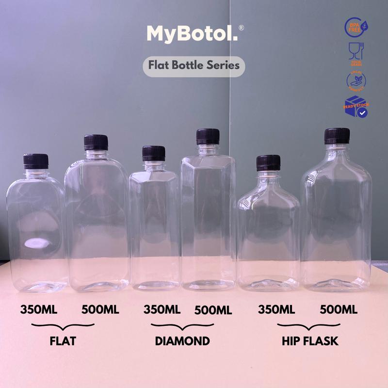 [mybotol] BOTOL PLASTIK KOSONG FLAT DIAMOND SHAPE| MINIMALIS - TikTok ...