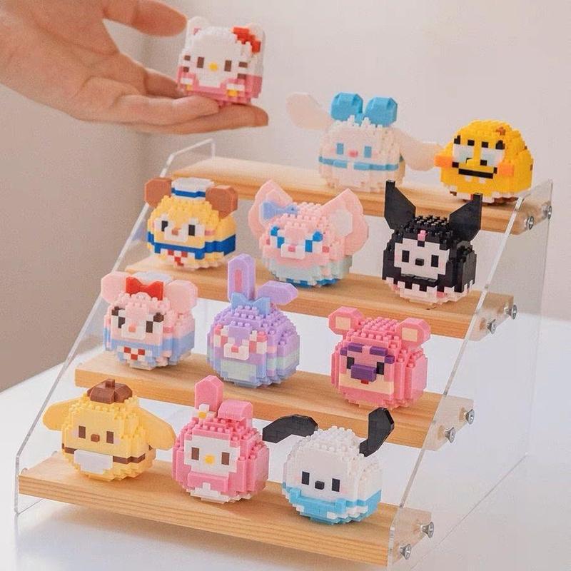 Susun Mini Karakter Kartun Building Block 3D Puzzle Nano Block Edukasi Anak Hadiah Mainan Balok Blok Toys Hadiah Dekorasi Desktop 5