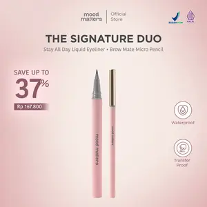 Mood Matters [2PCS] Stay All Day Liquid Eyeliner & Brow Mate Micro Pencil
