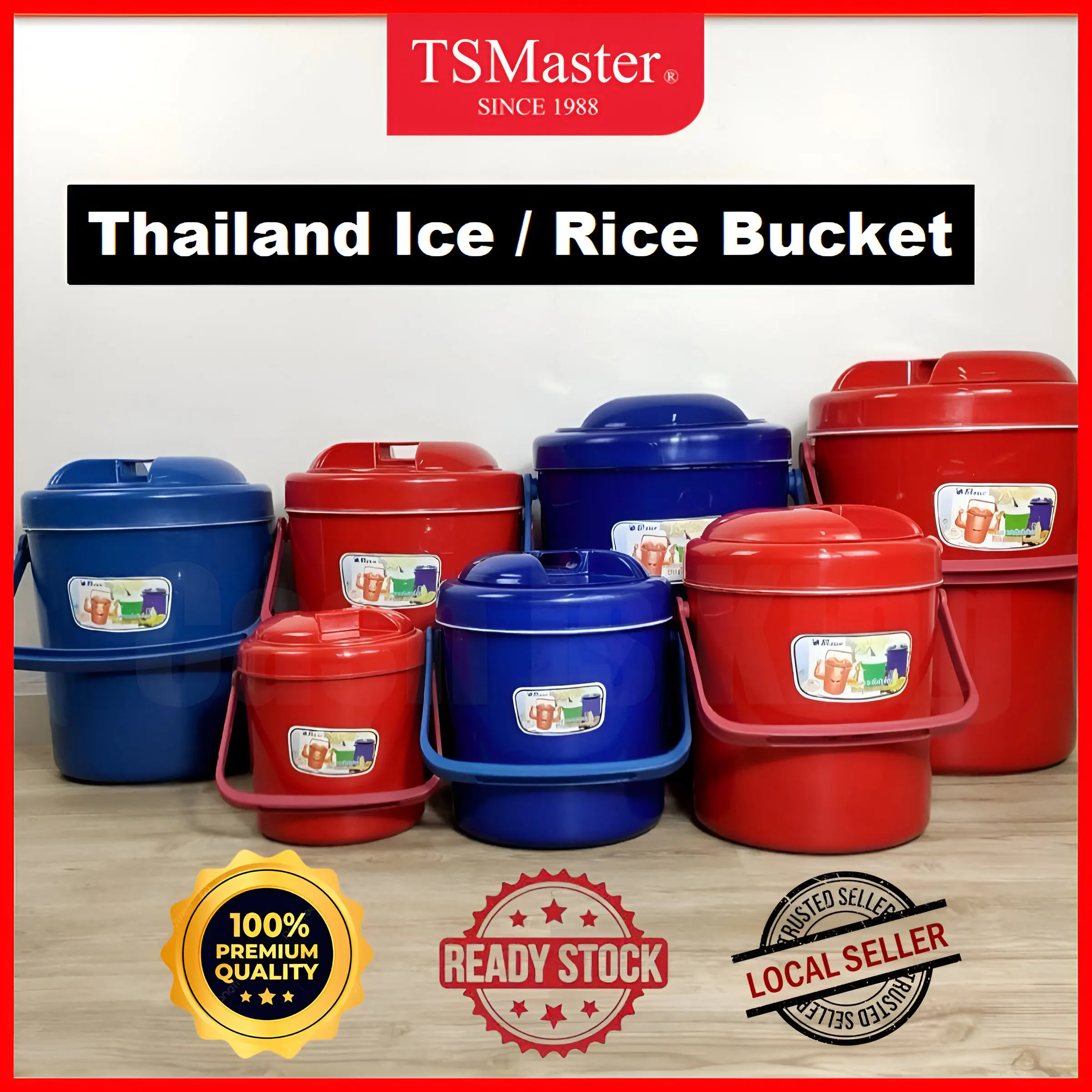 Cash King Ice Rice Bucket/Bocong Nasi/Bocong Ais/Bekas Nasi/Tong Nasi Ais/Termos Panas Sejuk/Hot & Cold Container