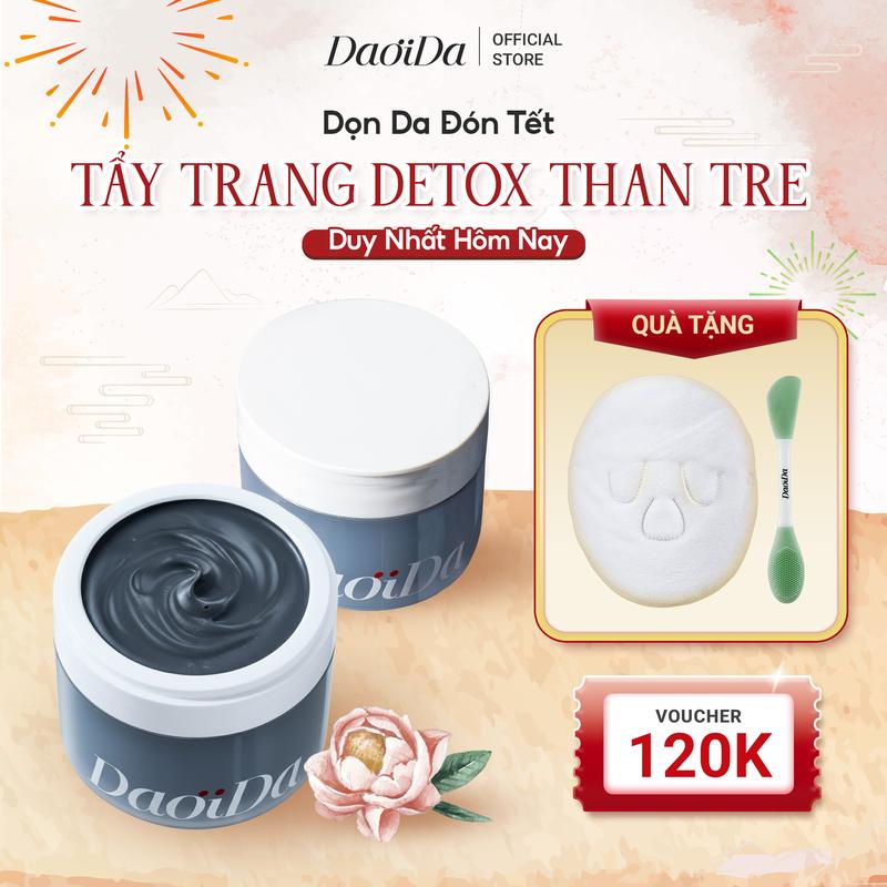 MUA 2 ĐƯỢC 4 Combo 2 Kem Tẩy Trang Thảo Mộc Và Đất Sét DaoiDa - Tẩy Trang Sạch Sâu Cải Thiện Mụn Đầu Đen & Lỗ Chân Lông 75G
