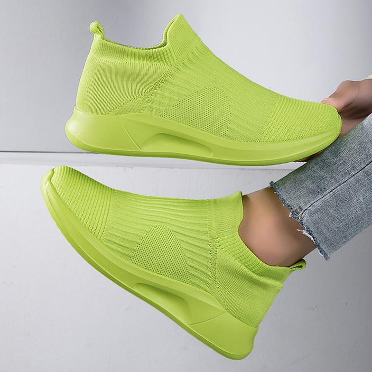 Product Introduction of Giày Thể Thao, Đế Mềm Siêu Nhẹ, Lưới Flyknit, Thoáng Khí, Dành Cho Nữ, Giày Tất, Thích Hợp Cho Các Cặp Đôi, Nhẹ, Thoải Mái, Chống Mùi, Chống Trượt, Dễ Phối Đồ, Thường Ngày, Giày Nữ 22