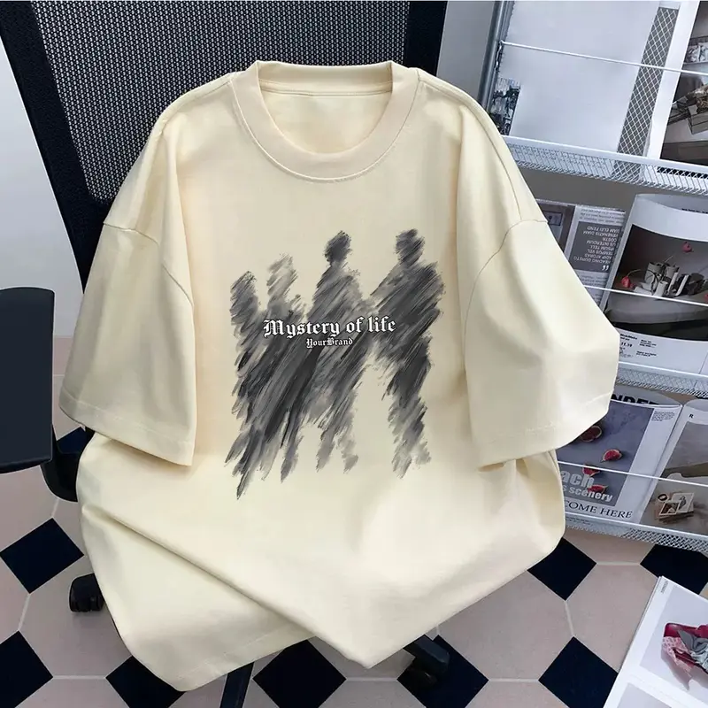 【100% Katun 20s】Silvermarkprint A529 Scrawlr American Street Prints T-shirt Atasan Kaos Baju Wanita Korean Style Hitam Dewasa Distro Lengan Pendek Keren Premium Oversize Unisex 3