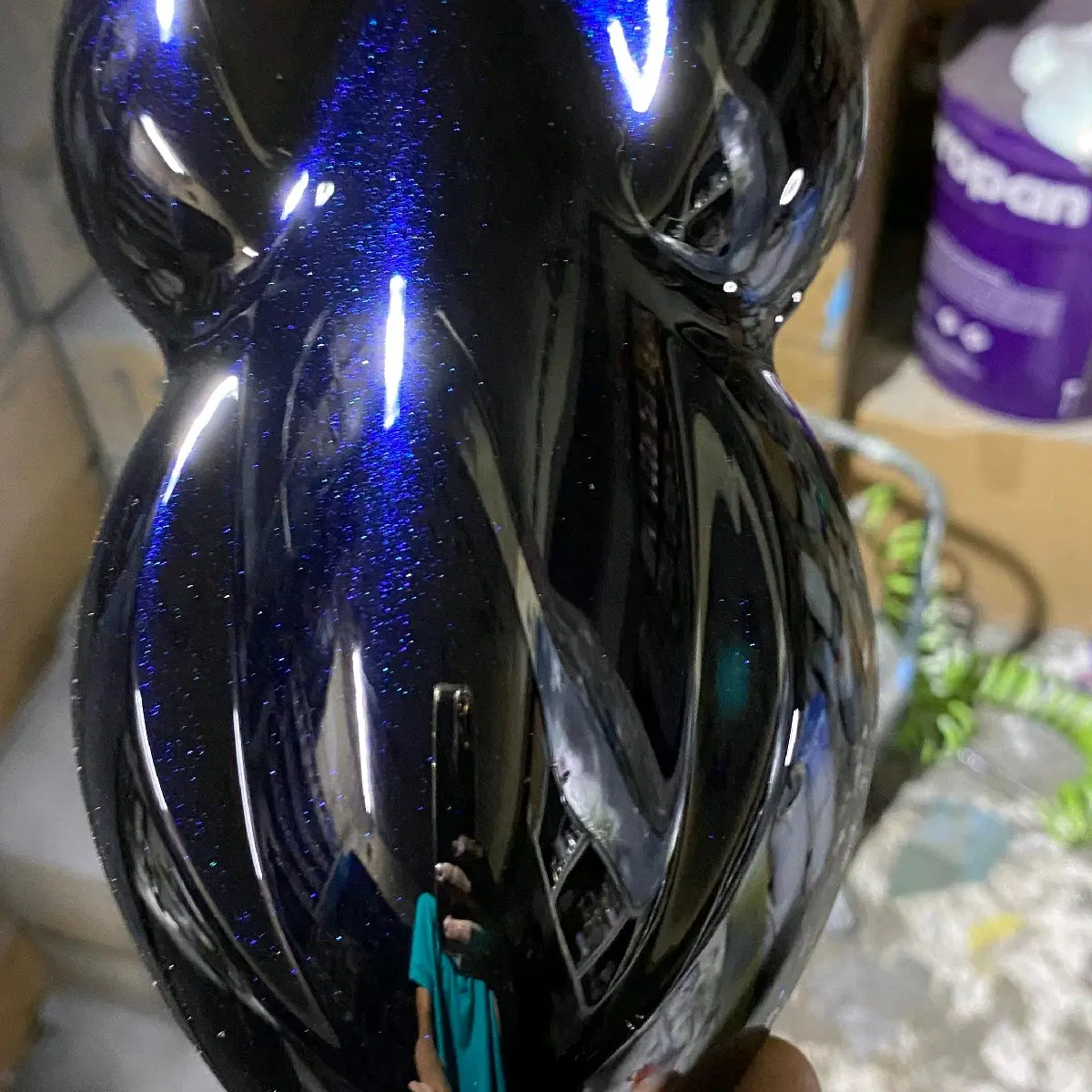 cat moonblack blue custom PU
