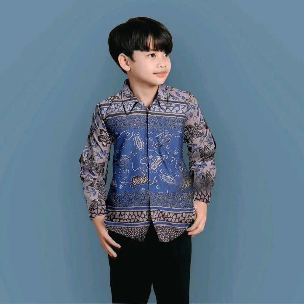 kemeja anak Daun pisang