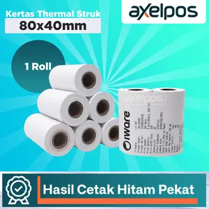 Kertas Thermal Struk Kasir 80x40mm