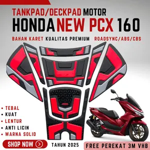 KM272 Tankpad/Deckpad Motor Honda PCX 160 ROADSYNC/ABS/CBS Karet Kualitas Premium Tahun 2025 & 2026