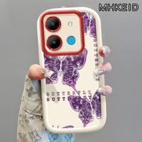 Gambar MHKEID Casing Hp untuk Infinix Smart 7 Tecno POP 7 4G POP 7 Pro 4G Case Pola Kupu-kupu hitam Kasing kepulan krim Silikon Softcase Casing - Gaya1, Infinix Smart 7 dari MHKEID MALL Kab. Tangerang 2 Tokopedia