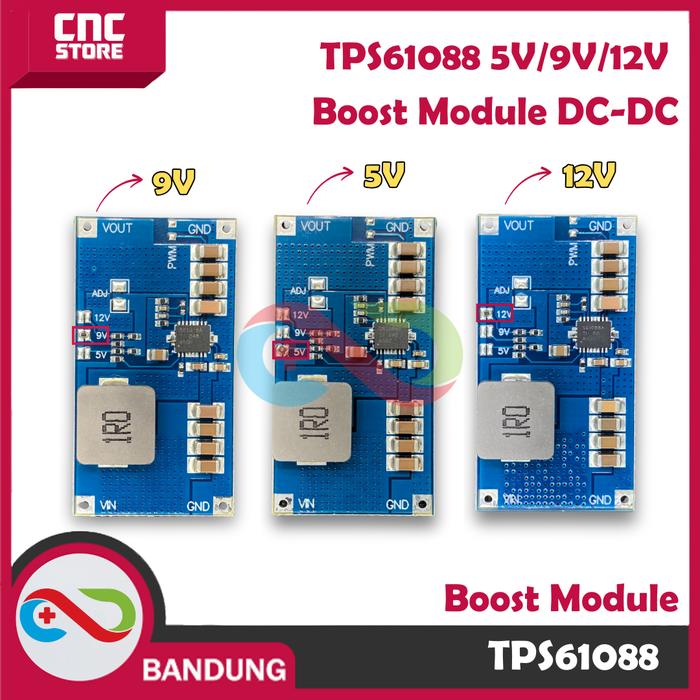Sweech Power Jual TPS61088-5V/9V/12V boost module DC-DC switching power supply high ...