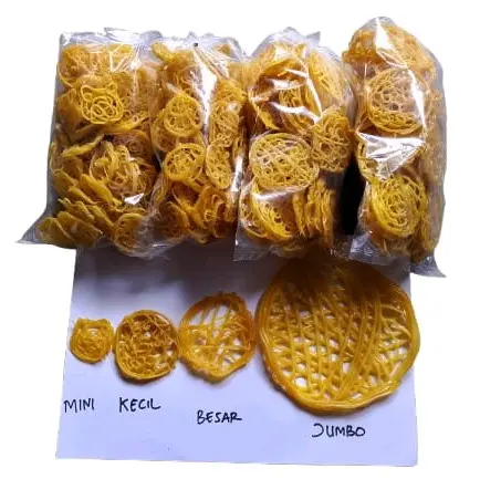 1 kg Kerupuk mie kuning khas Tegal mentah 4 bungkus