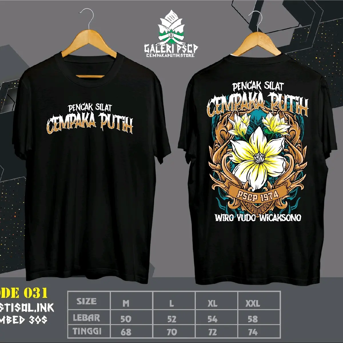 KAOS PSCP KEMBANG CEMPAKA KODE 031