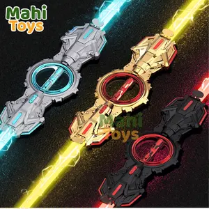 Mahitoys - Mainan Spin Blade Energi Putar LED Spinner Sword Futuristik dengan Lampu dan Suara